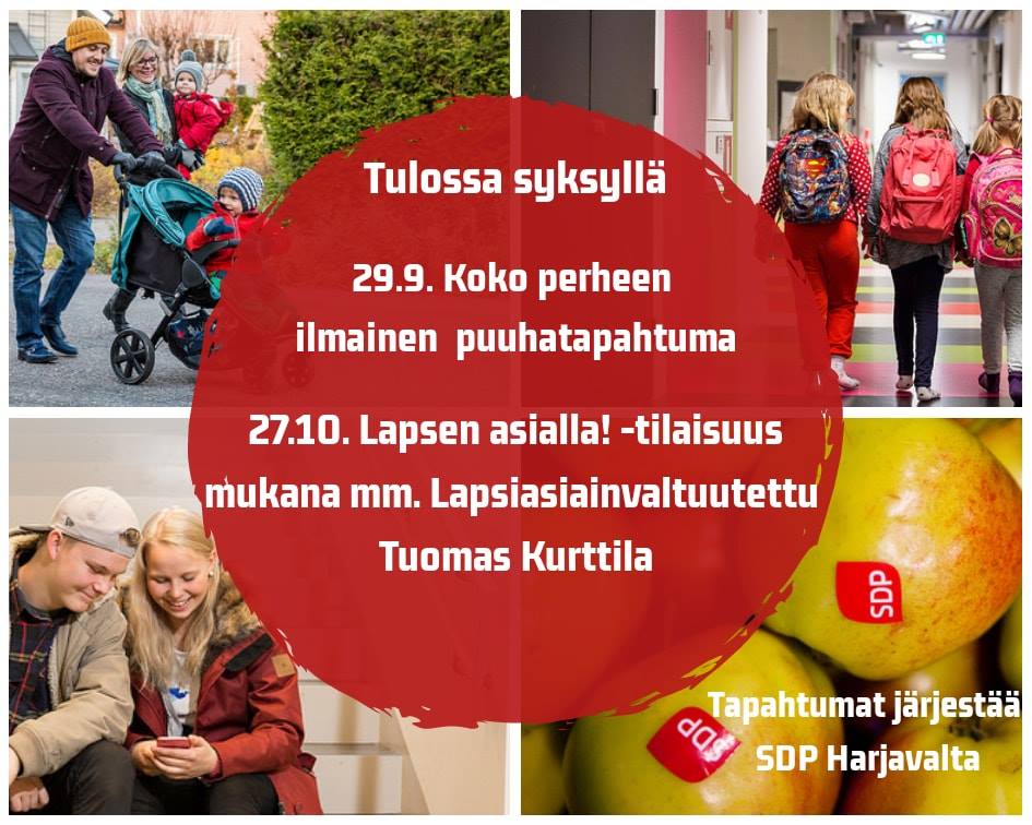 Perhepäivä 29.9.2018 klo 10-13 toimintakeskuksessa