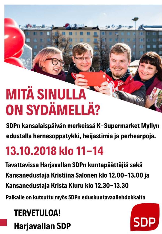 Soppatykki 13.10.2018 klo 11-14 kansalaispäivä Myllyn edustalla