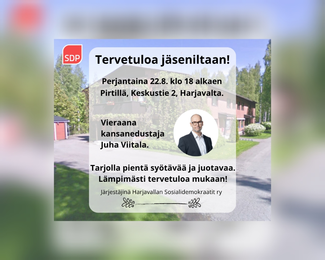 Jäsenilta Pirtillä 22.8.